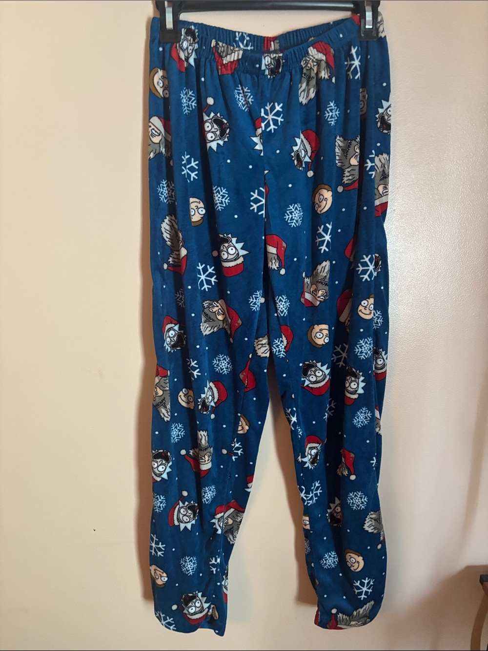 Men’s  Blue Character Print Pajama Pants